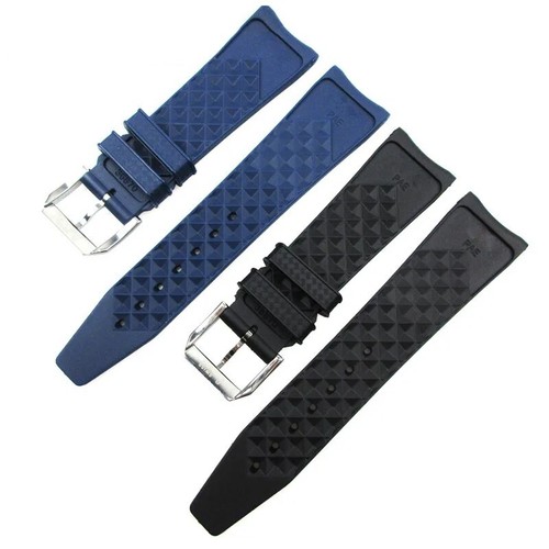 22*18mm Rubber Silicone Watch Band Strap For IWC IW323101 Portugieser Series