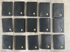 🆕BUGATTI MEN'S BLACK LEATHER TRI-FOLD WALLET WITH PERSONAL INITIALS LETTER PICK