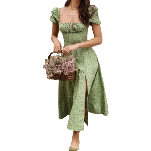 Nakans Floral Bustier Midriff Waist Shaper Dress, Women’s Vintage Corset Dress - Picture 16 of 32