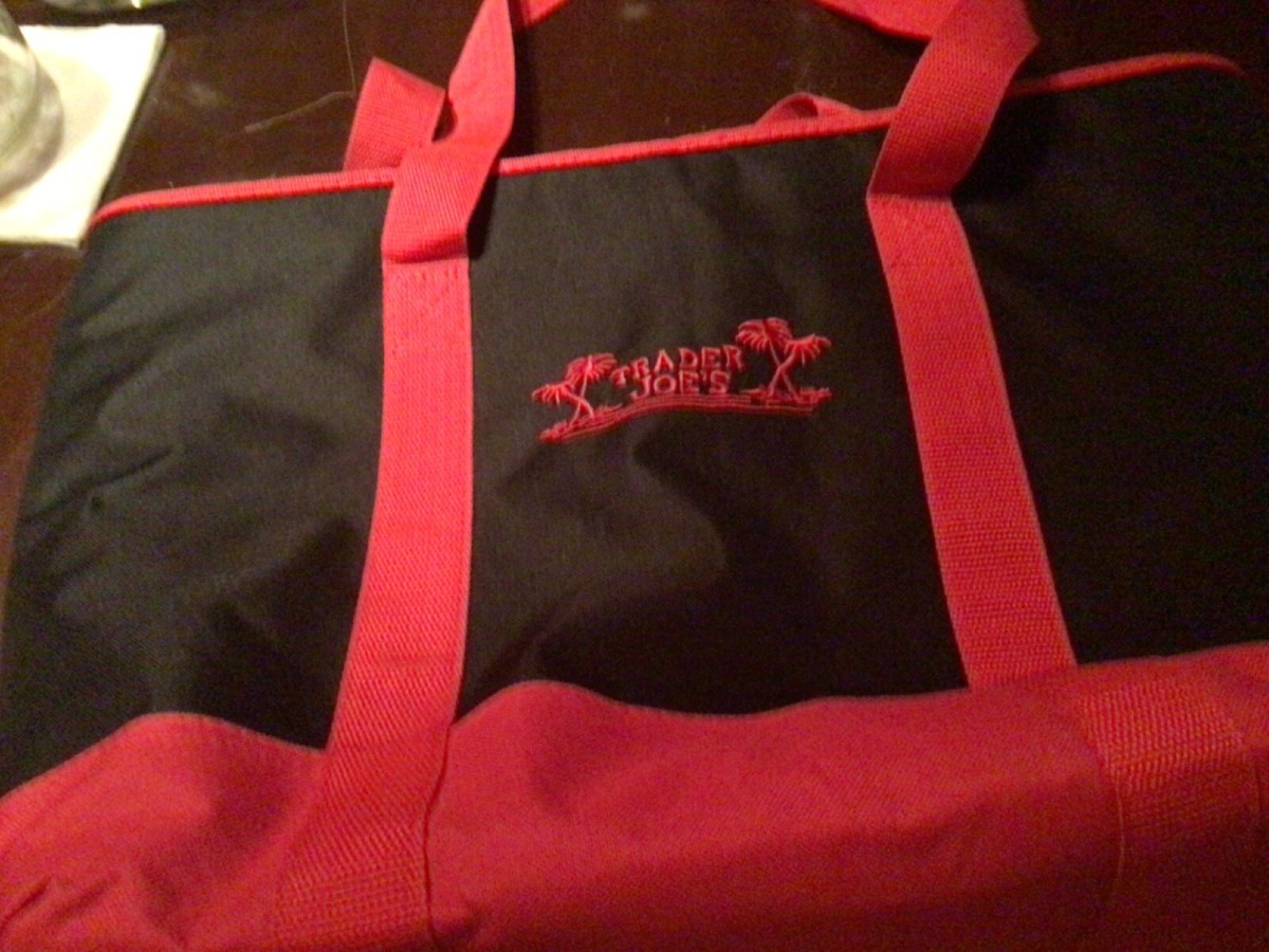Trader Joe's Reusable Insulated Bag Cooler Red/Black! | eBay