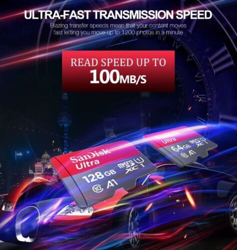 SanDisk ULTRA micro SD Karte 64GB 128GB A1 U1 Class 10 Speicherkarte Memory - Bild 7 von 10