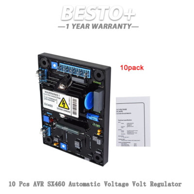 10 Pack SX460 AVR Automatic Voltage Volt Regulator Replacement Fit For Generator