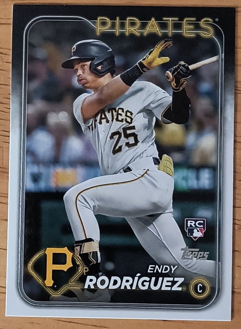 2024 Topps Series 1 Rookie RC #3 Endy Rodriguez Pittsburgh Pirates