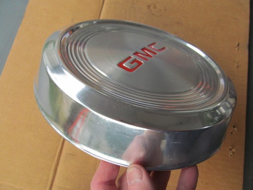 PAIR of GMC S15 Dog Dish Poverty Caps - Polished Style - Good Used Cond - 10.75" - Picture 2 of 10
