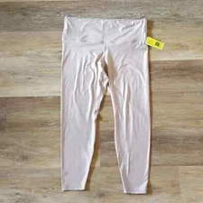 NWT All in Motion Women's Beige Shine Leggings Size XXL