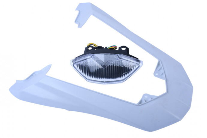 Feu arrière LED clair et coque brute à peindre pour routière Kawasaki Z1000SX 14-16