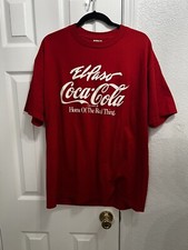 Vintage Enjoy Coca-Cola El Paso Shirt Sz XL Coke Jerzees Brand