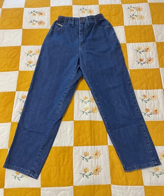 Vintage Lee High Waisted Jeans Elastic Waist 26”