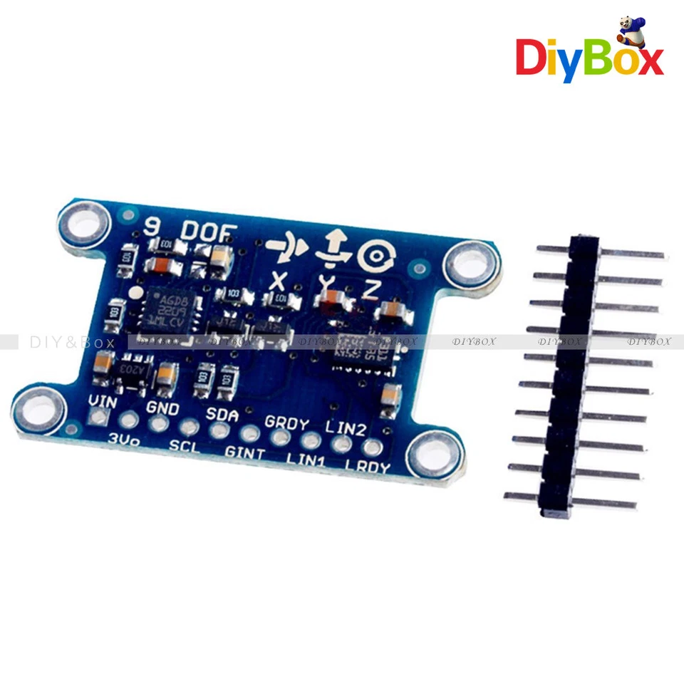 9 Axis IMU L3GD20 LSM303D Module 9DOF Compass Acceleration Gyroscope for Arduino - Image 3 of 4