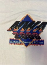 Rare NWA 2000 Wrestling T-Shirt Vintage WCW WWF WWE Vintage National