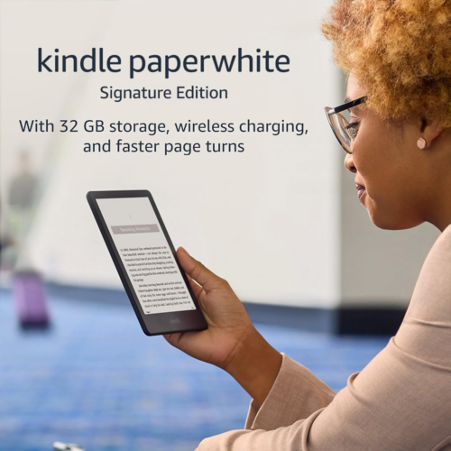 Kindle Paperwhite Signature Edition (32 Go) - avec éclairage avant à réglage automatique, W - Photo 1/6