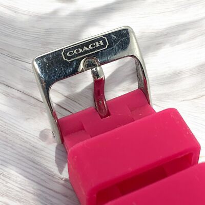 Coach Women\'s Boyfriend Watch Pink Silicone Strap With Crystal Bezel & Logo Coach Women main image 2