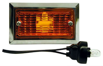 Peterson M126A 126 Series Crystal Amber Rectangular Side Marker