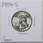 1954-S 25C Washington Quarter Dollar in Gem Condition #2055