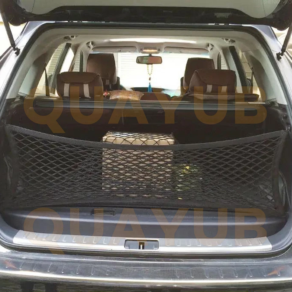 Bolsa organizadora de almacenamiento de red de carga estilo sobre + gancho universal trasero de coche Foto 2 de 4