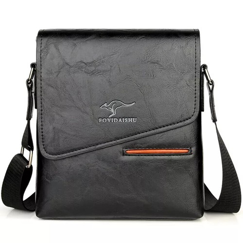 Borsa Messenger di Lusso Uomo Pelle Casual Borsa a Tracolla per Uomo - Foto 13 di 26