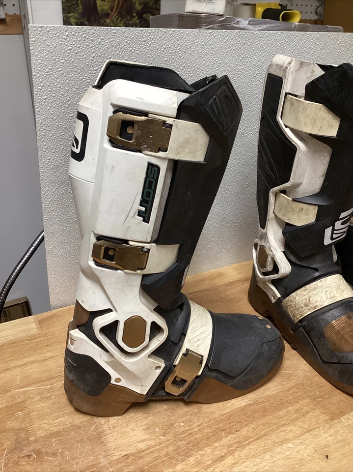 Vintage Scott Genius Motocross Motorcycle Boots And Booties Men's Size 9 Nice - Image 3 of 4