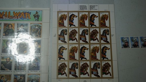 Lot 6 USPS Full Sheet Panes US Stamps Scott # 2975-79, 2998, 3000-01, 3019-23NEW - Picture 3 of 7