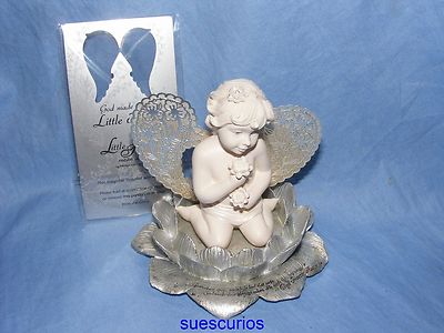 Little Things Mean A Lot Cherub kleine Flügel neu Baby Geschenk Ornament Figur