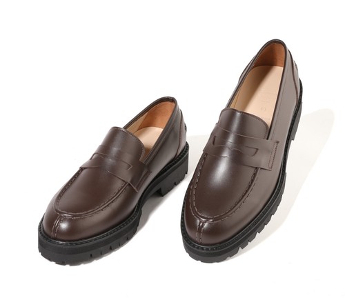 Mocasines Firenze Atelier para hombre de cuero marrón mate con punta dividida Penny con suela Vibram - Imagen 3 de 15