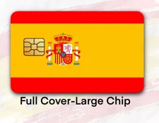 Spain Flag x2 Card Cover | Credit Card Skin | Credit Card Sticker