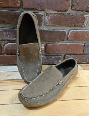 Cabela\'s Shoes Mens 10.5 M Suede Leather Slip On Moccasins Black Cabela main image 3