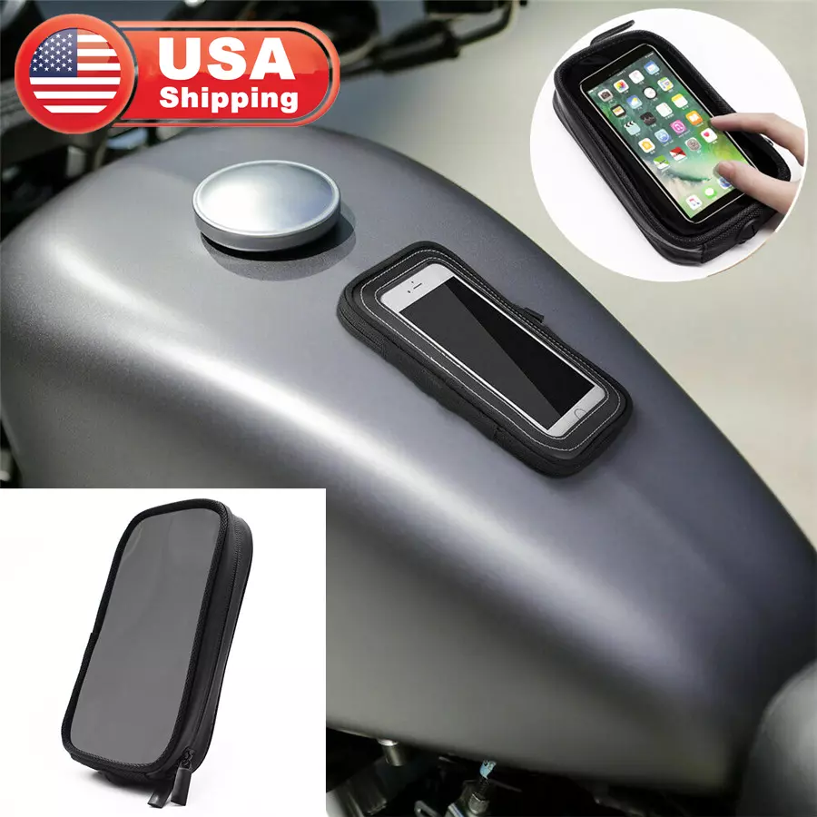 Waterproof Motorcycle Magnetic Fuel Gas Tank Bag Cell Phone Holder