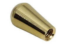 Gold plated toggle switch knob tip - M3.5 x .6 metric size only.