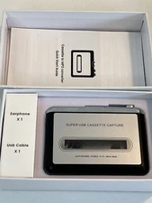 Portable Cassette Recorder Player Tape To USB Audio Music Digital Converter