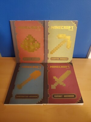 Minecraft The Complete Handbook Collection - 4 Paperback Book Set by Mojang