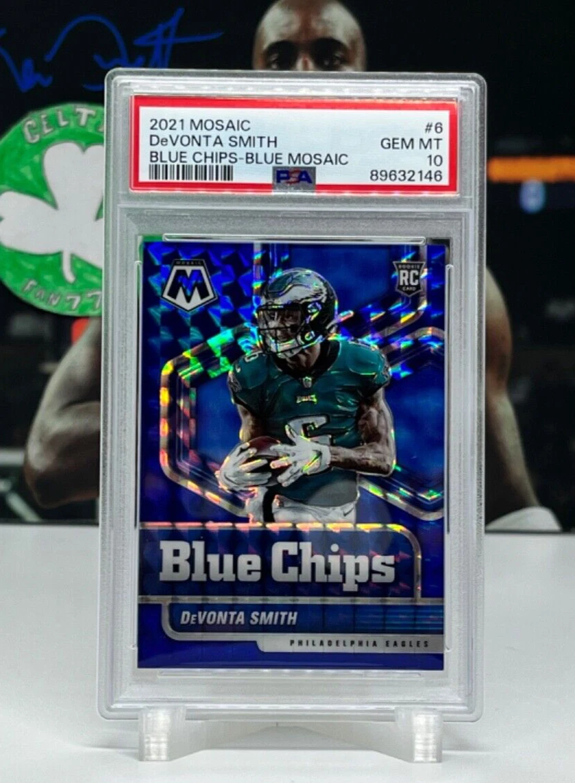 DeVonta Smith Panini Mosaic Blue Chips #6 Blue Mosaic