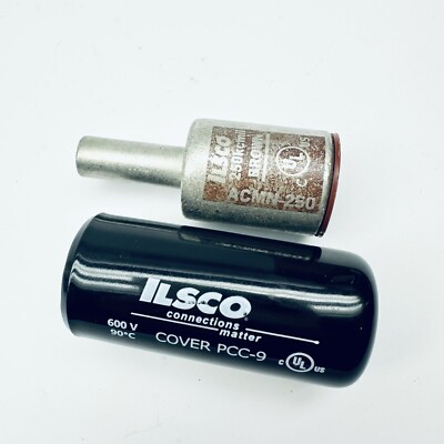 Ilsco Aluminum Pigtail Adaptor ACMN-250, 250kcmil, Brown, Pin 3/0, W/Cover PCC-9