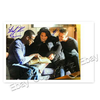 This is Us Cast Autogramm mit Sterling K. Brown, Chrissy Metz, Justin Hartley