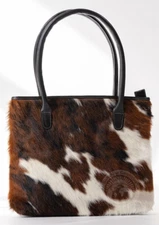 Handbag Cowhide - Tricolor  - Cowhide Leather Bag