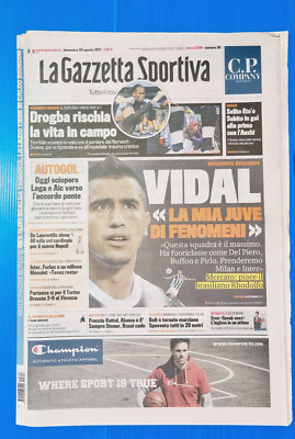 GAZZETTA DES SPORTS 28 AUGUST 2011 VIDAL-JUVENTUS-DROGBA-CHELSEA-USAIN BOLT