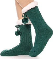 ANTSNAG Womens Slipper Socks Fuzzy Fluffy Cabin Cozy Winter Thick Warm Comfy Fle