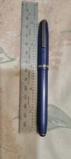 ESTERBROOK SLIM SIZE FOUNTAIN PEN BLUE MARBLE RESIN 9556 FINE NIB #100
