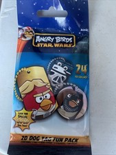 Star Wars Angry Birds Dog Tags Fun Pack 8 packs in lot 