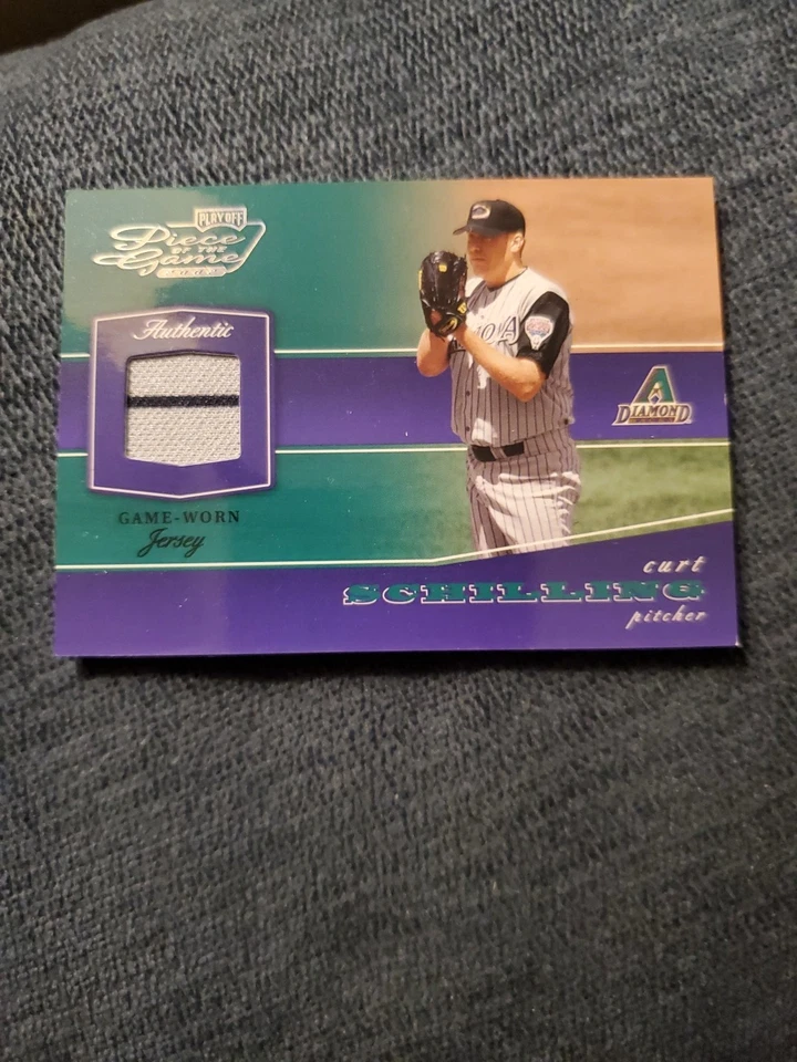 2002 Playoff Piece of the Game - Materials Curt Schilling #POG-18 (MEM) 011/100 - Image 2 of 4