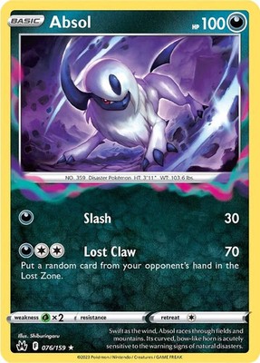 Absol (076/159) [Sword & Shield: Crown Zenith] Lightly Played Holofoil Pokemon T