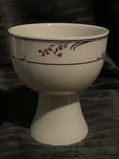 Royal Doulton Lambethware Greenwich CeramicSundae/Dessert Dish Floral Design VGC
