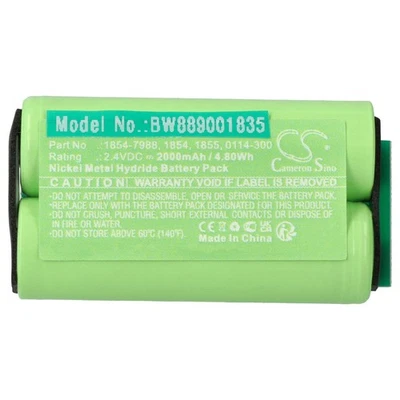 VHBW Battery for Wahl 8786 Professional Animal Arco Arco SE 2000mAh 2.4V