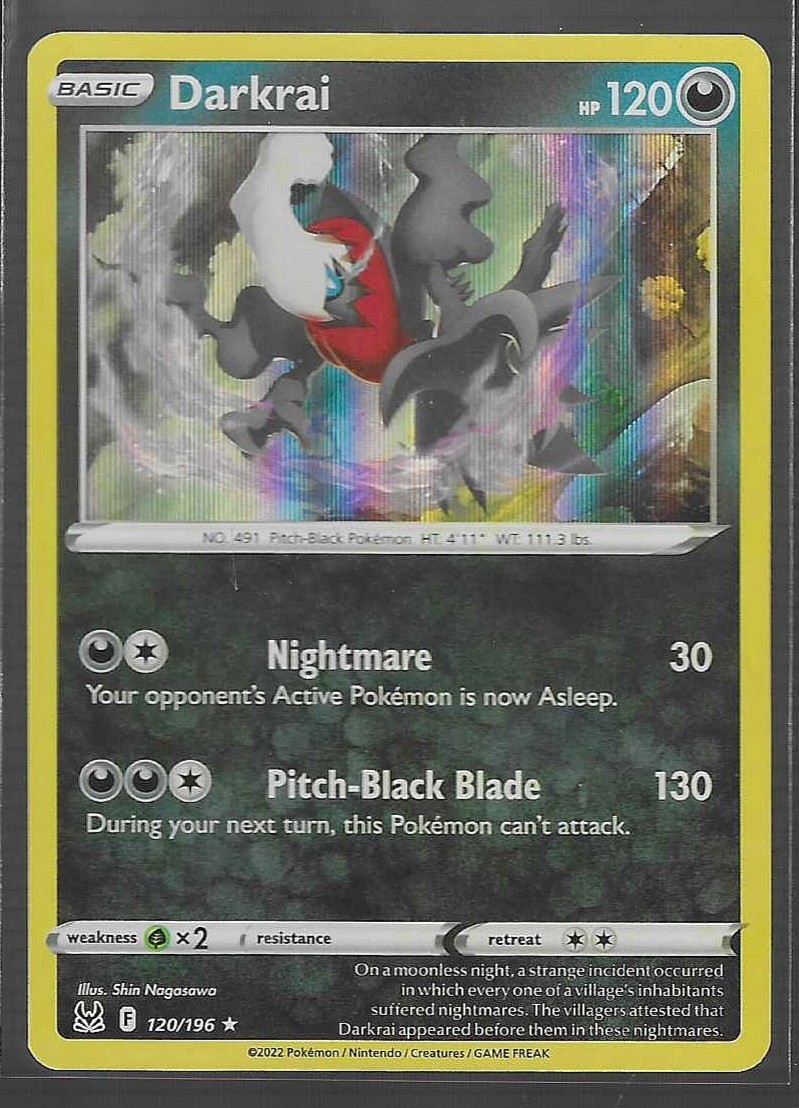 Pokémon TCG Darkrai 120/196 Holo Rare Lost Origin NM | eBay