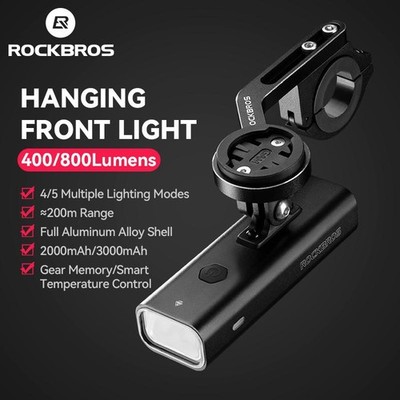 Rockbros Hanging Bicycle Light 400/1000lm Mtb Road Cycling Highlight Bicycle Lam