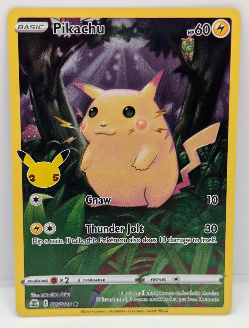 Pikachu 005/025 Celebrations Holo LP Pokemon