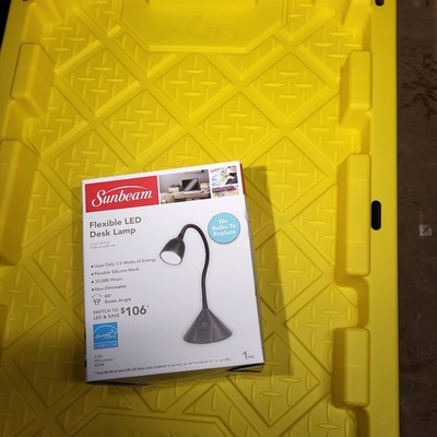 Sunbeam LED Flexible Neck Desk Lamp -White 