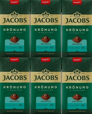   6x 500g Jacobs Krönung Balance Filterkaffee Gemahlen Kaffee Pulver 3kg