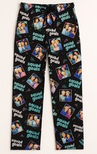 Golden Girls pajama pants mens S squad goals lounge sleep black Photo Merch