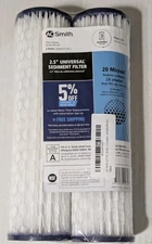 2-pk AO Smith Whole House 2.5” Sediment Filter- Type A- #AO-WH-PRE-RP2, 1074309