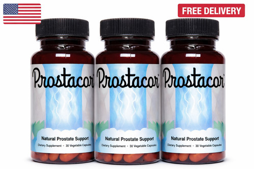 3 bottles Natural Prostate Support Supplement - Non-GMO, Vegan, Gluten-Free